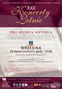 Pro Musica Antiqua, plakat koncertu we Wrzesinie