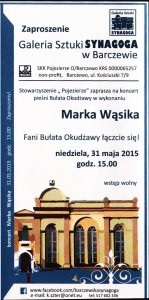 Recital Marka Wąsika z pieśniami Bułata Okudżawy