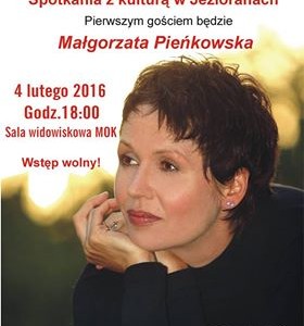 Spotkanie z kulturą w Jezioranach – Małgorzata Pieńkowska