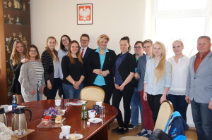 Młodzi radni z Olsztynka z wizytą w starostwie