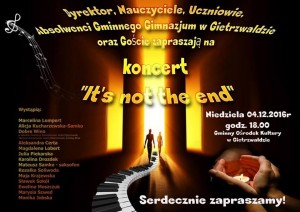 Koncert – It’s not the end