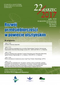 Konferencja Rozwój przedsiębiorczości w powiecie olsztyńskim