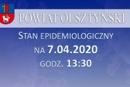 Aktualizacja – stan epidemiologiczny w powiecie na 7.04.2020 godz. 13:30