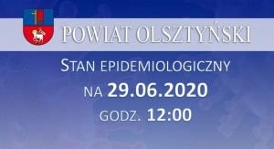 Stan epidemiologiczny w powiecie na 29.06.2020 godz. 12:00