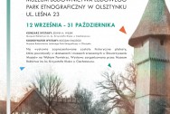 Plakat w Skansenie Polskim