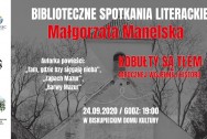 Spotkanie literackie z Małgorzatą Manelską