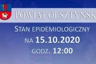 Stan epidemiologiczny w powiecie na 15.10.2020 godz. 12:00