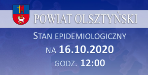 Stan epidemiologiczny w powiecie na 16.10.2020 godz. 12:00
