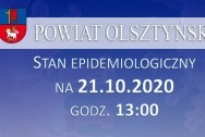 Stan epidemiologiczny w powiecie na 21.10.2020 godz. 13:00