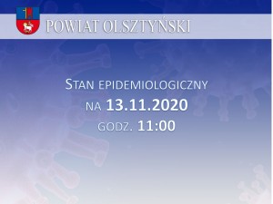 Stan epidemiologiczny w powiecie na 13.11.2020 godz. 11:00