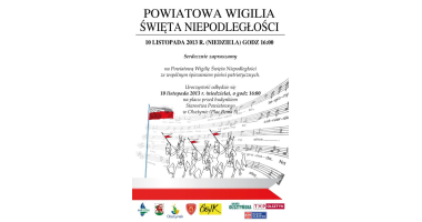 Zapraszamy na Powiatową Wigilię Święta Niepodległości!