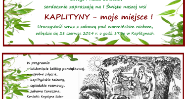 Kaplityny - moje miejsce!