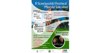 II Stawigudzki Festiwal Muzyki Sakralnej