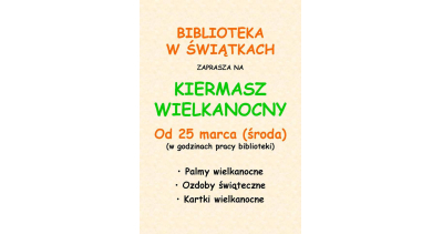 Kiermasz Wielkanocny w Świątkach