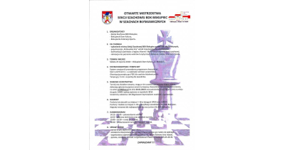 OTWARTE MISTRZOSTWA SEKCJI SZKOLENIOWEJ BDK BISKUPIEC W SZACHACH