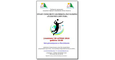 OTWARTY TURNIEJ W PIŁCE SIATKOWEJ O PUCHAR WÓJTA GMINY PURDA