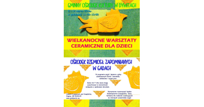 WIELKANOCNE WARSZTATY CERAMICZNE DLA DZIECI