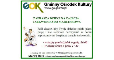 ZAJĘCIA TAEKWONDO