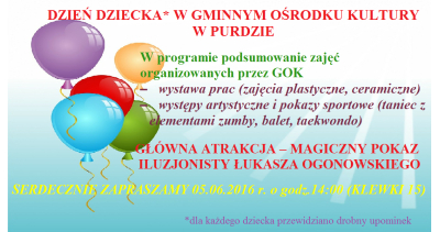 Dzień Dziecka z GOK w Purdzie