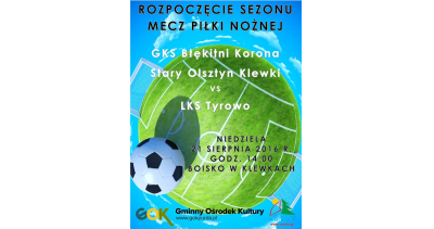 Mecz piłki nożnej w Klewkach