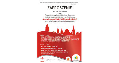 Narodowe Święto Niepodległości w Barczewie