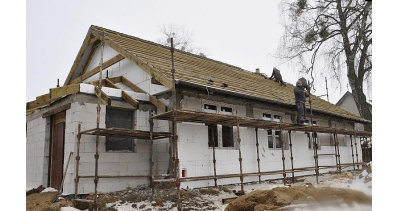 Budowa świetlicy w Wołownie