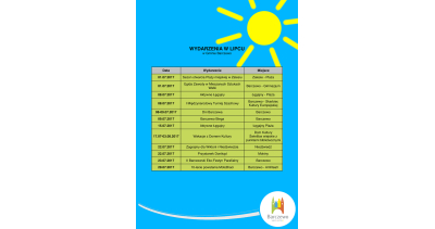 Wydarzenia na lipiec w gminie