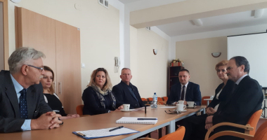 Zarząd Powiatu w szpitalu w Biskupcu