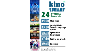 Seanse filmowe w Kinie Grunwald