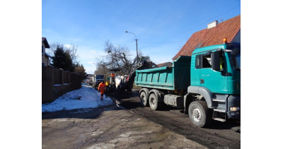 Prace drogowe w Jonkowie