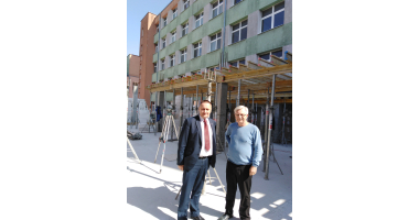 Postęp prac przy modernizacji szpitala