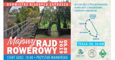 Rajd rowerowy po gminie Biskupiec