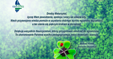 Maturzyści, powodzenia!