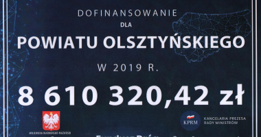 Powiat olsztyński z rekordowym wsparciem z Funduszu Dr&oacute;g Samorządowych