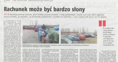 Rachunek może być bardzo słony