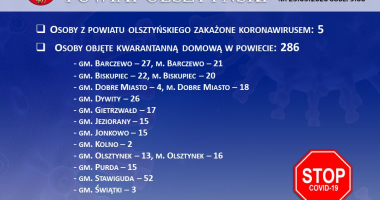 Stan epidemiologiczny w powiecie na 25.03.2020 godz. 9:00