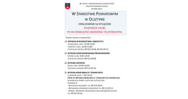 Zasady przyjęć interesant&oacute;w