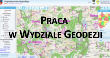 Praca w Wydziale Geodezji