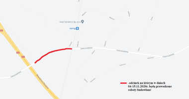 Bartąg - utrudnienia w ruchu