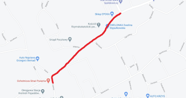 Jonkowo - utrudnienia w ruchu