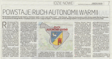 Ruchu Autonomii Warmii. Coś w tym jednak jest?