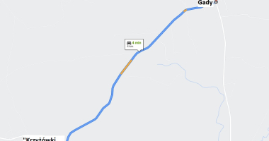 Zamknięcie drogi Gady - krzyż&oacute;wki barczewskie