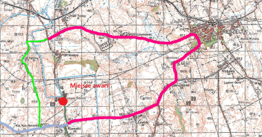 Zamknięta droga Kominki - Mołdyty