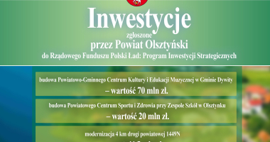 Powiat ubiega się o dofinansowanie z programu Polski Ład
