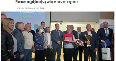 Biesowo z gminy Biskupiec najpiękniejszą wsią!