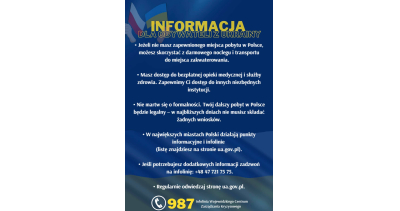 Podstawowe informacje dla obywateli Ukrainy