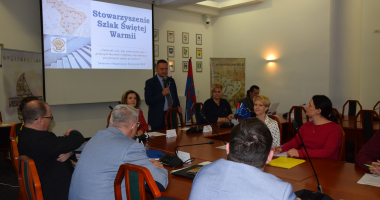 Spotkanie liderów stowarzyszenia Szlak Świętej Warmii