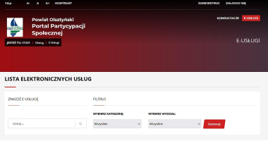 E-usługi dla mieszkańców 