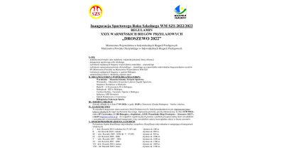 XXIX Warmińskie Biegi Przełajowe