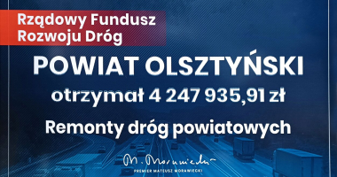 Ponad 4 miliony złotych na remonty dróg w powiecie